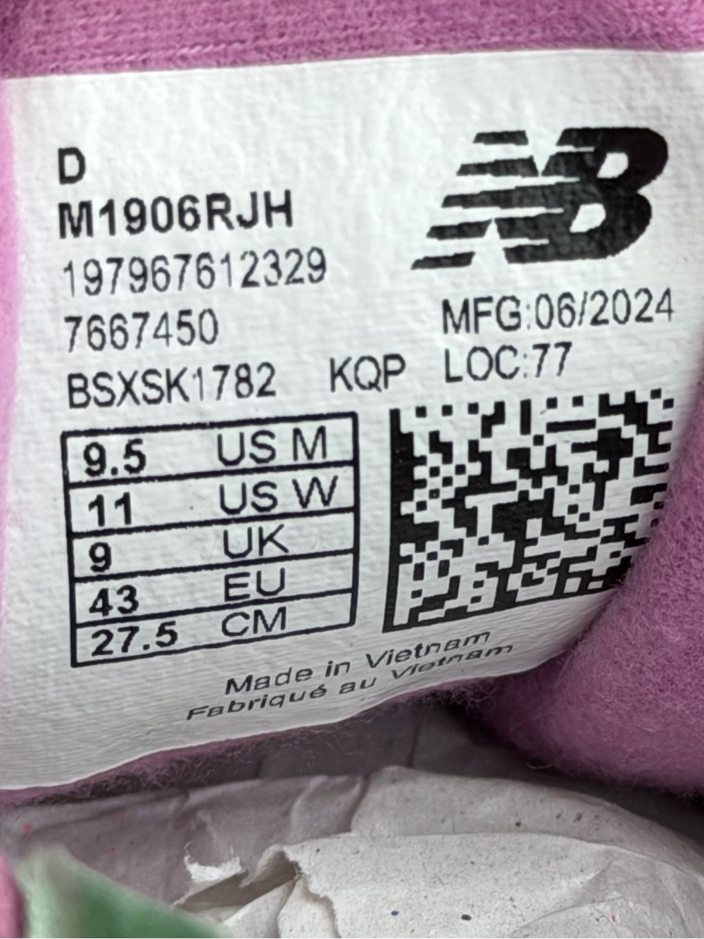 NEW New Balance 1906R Jack Harlow Rose Runner Special Box Size 9.5 M1906RJH Rare - Picture 9 of 11